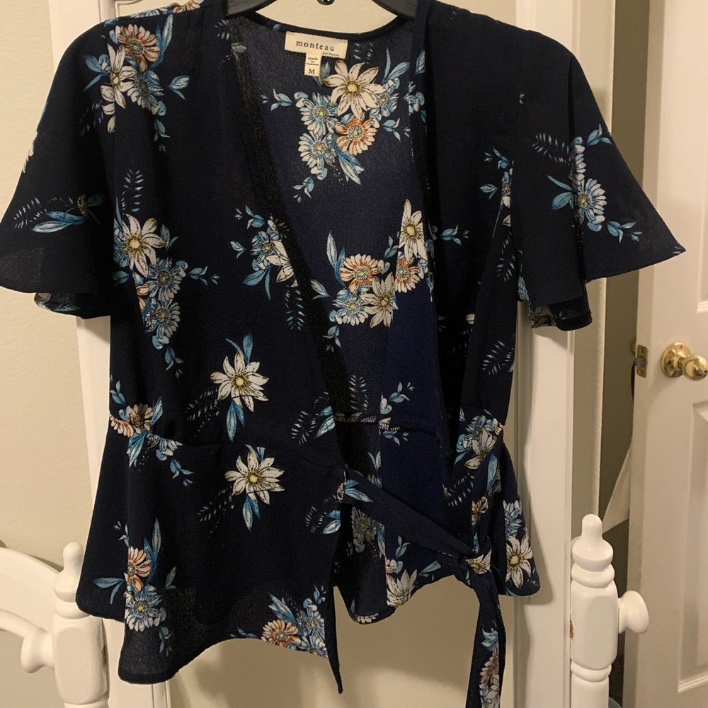 Francesca’s wrap blouse